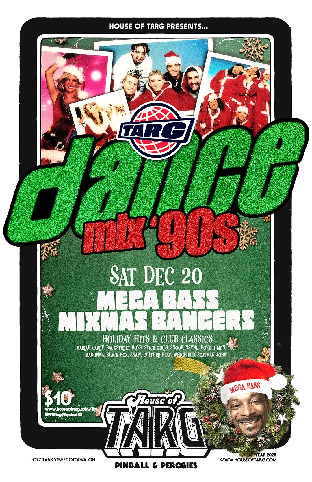 TARG Dance Mix 90s - MEGA BASS Mixmas Bangers Edition — House of TARG